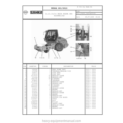 Hamm 3205 H1.58 Soil Compactor (2039616) Parts Manual PDF