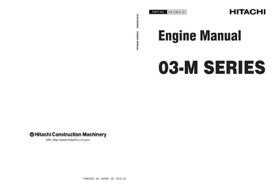Hitachi 03-M series Engine Manual download 