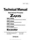 Hitachi 200 225 230 270 class Operational Principle & Troubleshooting Manual