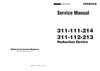 Hitachi 311-111-214 and 311-112-2113 Reduction Device Service Manual Download