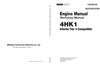 Hitachi 4HK1 Interim Tier 4 Compatible Engine Workshop Manual Download