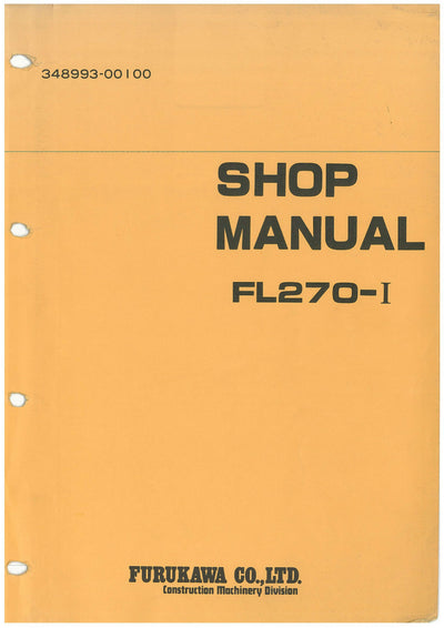 Hitachi FL270-1 Wheel Loader Service Shop Manual Download