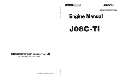 Hitachi J08C-TI Engine Manual Download