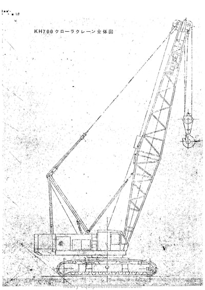 Hitachi KH700 Hydraulic Crawler Crane Parts Manual PDF