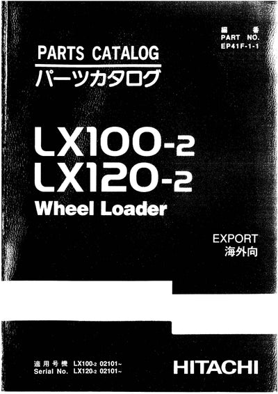 Hitachi LX100-2, LX120-2 Wheel Loader Parts Manual Download