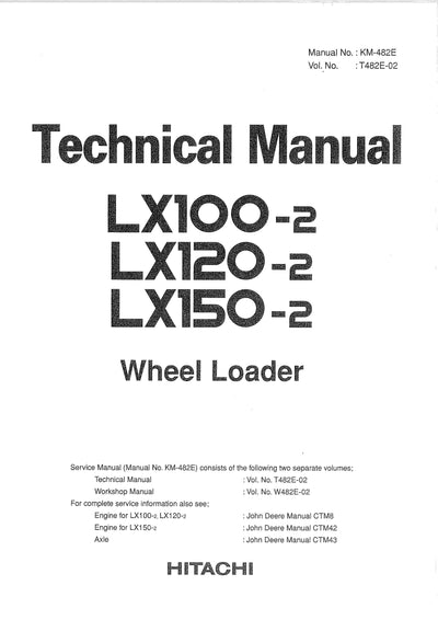 Hitachi LX100-2, LX120-2, LX150-2 Wheel Loader Technical manual