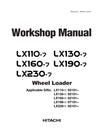 Hitachi LX110-7, LX130-7, LX160-7, LX190-7, LX230-7 Wheel Loader Workshop Manual
