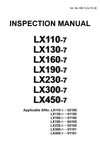 Hitachi LX110-7, LX130-7, LX160-7, LX190-7, LX230-7, LX300-7, LX450-7 Wheel Loader Inspection Manual