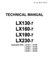 Hitachi LX130-7, LX160-7, LX190-7, LX230-7 Wheel Loader Technical Manual