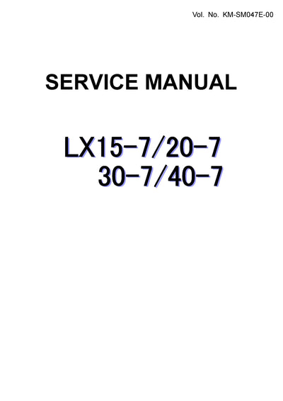 Hitachi LX15-7, LX20-7, LX30-7, LX40-7 Wheel Loader Service Technical Manual Download