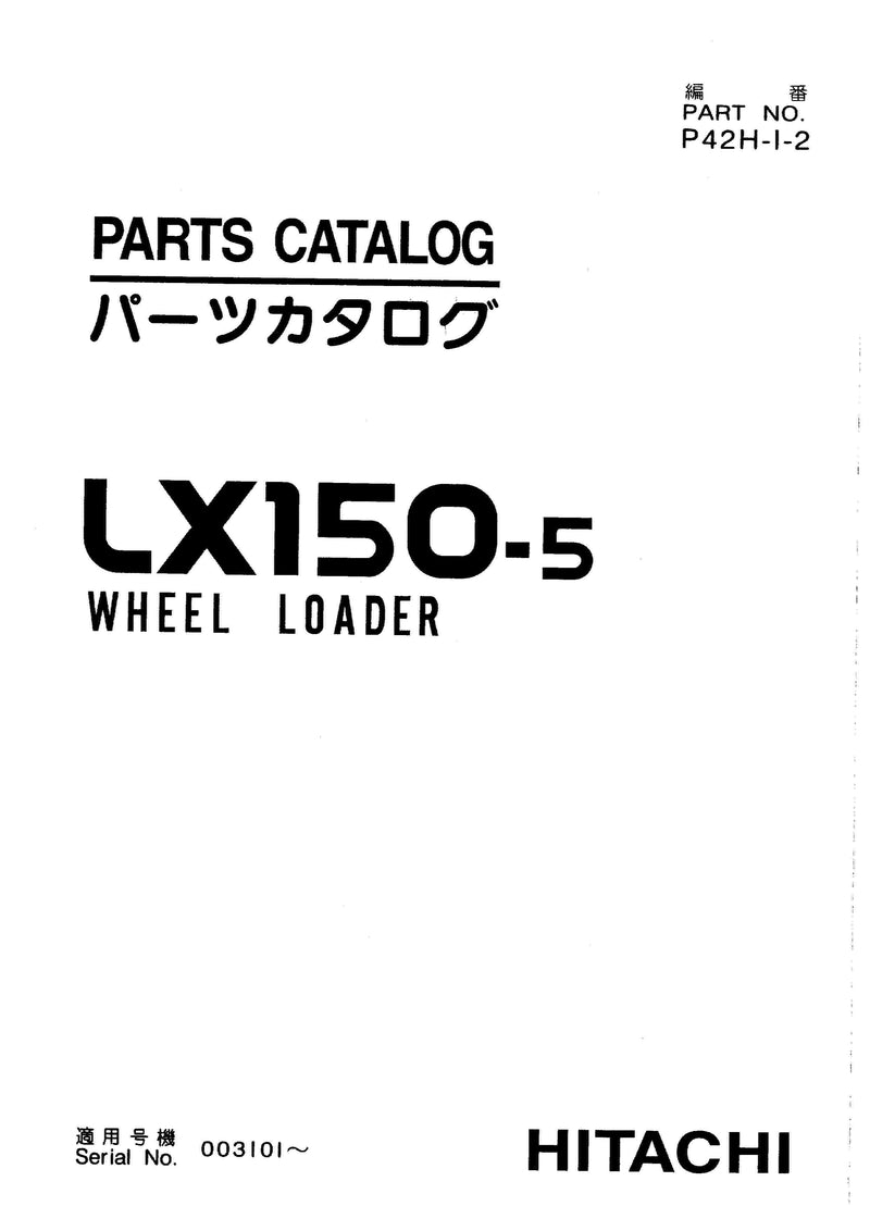Hitachi LX150-5 Wheel Loader Parts Manual Download