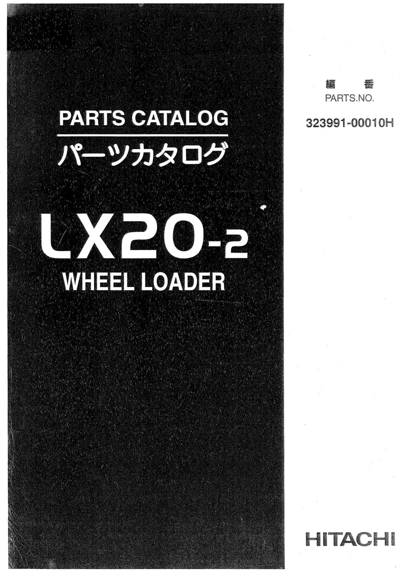Hitachi LX20-2 Wheel Loader Parts Manual PDF