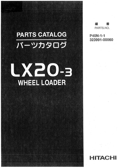 Hitachi LX20-3 Wheel Loader Parts Manual Download