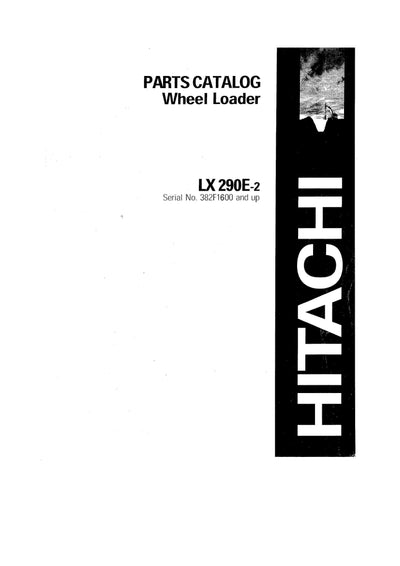 Hitachi LX290E-2 Basic Wheel Loader Parts Manual Download