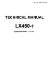 Hitachi LX450-7 Wheel Loader Technical Manual Download
