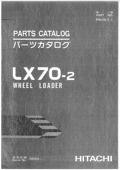 Hitachi LX70-2 Wheel Loader Parts Manual Download