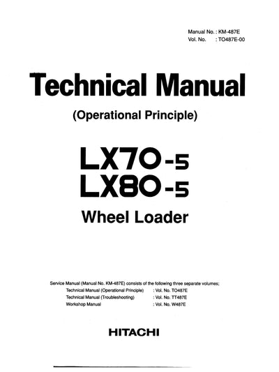 Hitachi LX70-5, LX80-5 Wheel Loader Operational Principle Technical manual