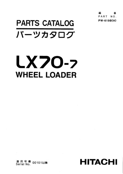 Hitachi LX70-7 Wheel Loader Parts Manual Download
