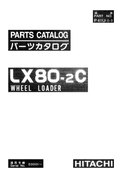 Hitachi LX80-2C Wheel Loader Parts Manual Download