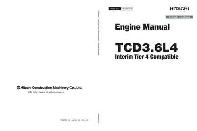 Hitachi TCD3.6L4 Interim Tier 4 Compatible Engine Manual Download