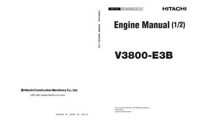 Hitachi V3800-E3B Engine Manual Download