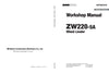 Hitachi ZW220-5A Wheel Loader Service Manual Download
