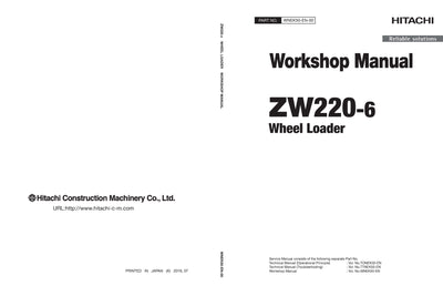Hitachi ZW220-6 Wheel Loader Workshop Service Manual Pdf