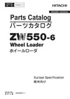 Hitachi ZW550-6 Wheel Loader Engine Parts Manual (6WG1-XAWB02-5)