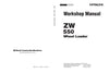 Hitachi ZW550-G Wheel Loader Complete Service Manual Download