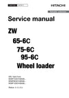 Hitachi ZW65-6C ZW75-6C ZW95-6C Wheel Loader Service Manual Download