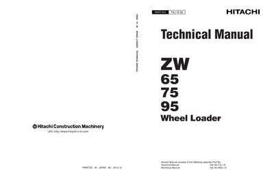 Hitachi ZW65 ZW75 ZW95 Wheel Loader Service Manual Download