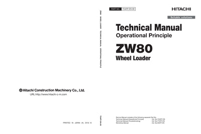 Hitachi ZW80 Wheel Loader Service Manual Download