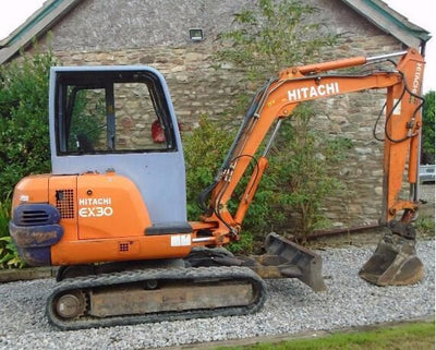Hitachi EX8 EX12 EX15 EX22 EX30 Excavator Shop Service Repair Manual