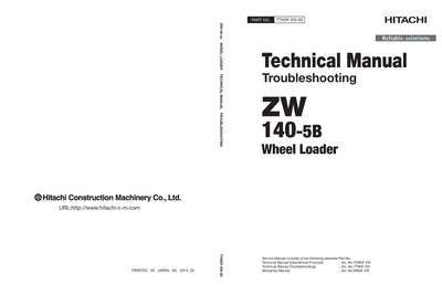 Hitachi ZW140-5B Wheel Loader Service Manual Download