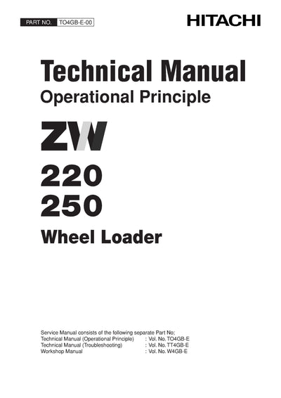 Hitachi ZW220 ZW250 Wheel Loader Service Manual Download