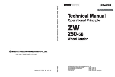 Hitachi ZW250-5B Wheel Loader Complete Service Manual Download