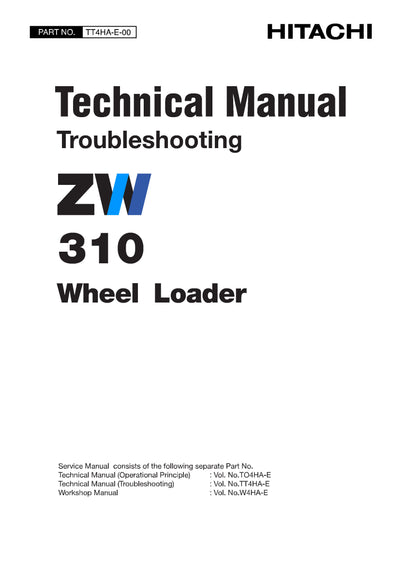 Hitachi ZW310 Wheel Loader Service Manual 