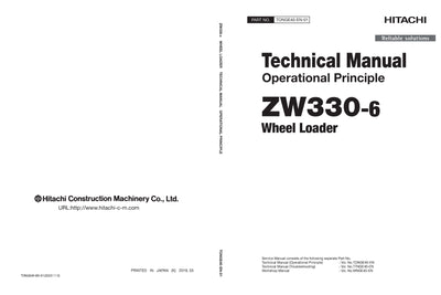 Hitachi ZW330-6 Wheel Loader Complete Service Manual Download
