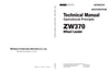 Hitachi ZW370 Wheel Loader Complete Service Manual Download