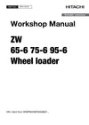 Hitachi ZW65-6 ZW75-6 ZW95-6 Wheel Loader Service Manual Download