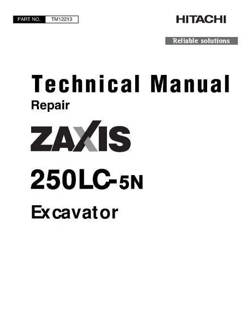 Hitachi Zaxis 250LC-5N (SN. from E430001) Crawler Excavator Service Repair Manual TM12213