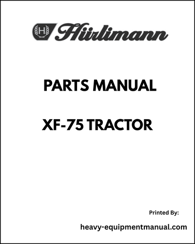 Hurlimann H 90 XF Tractor Parts Manual - Pdf Download