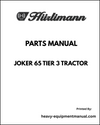 Hurlimann Joker 65 Tier 3 Tractor Parts Manual - Pdf Download