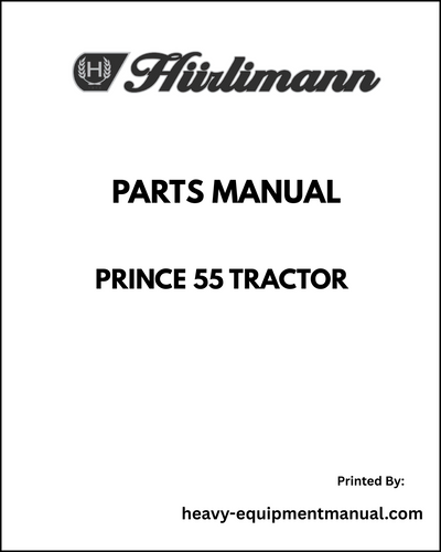 Hurlimann Prince 55 Tractor Parts Manual - Pdf Download