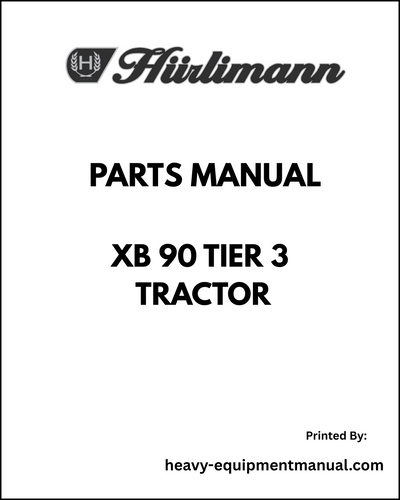 Hurlimann XB 90 Tier 3 Tractor Parts Manual - Pdf Download
