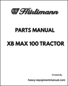 Hurlimann XB MAX 100 Tractor Parts Manual - Pdf Download