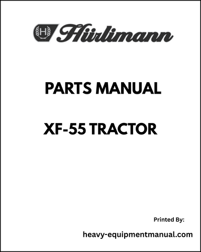 Hurlimann XF-55 Tractor Parts Manual - Pdf Download