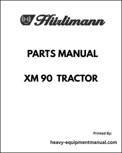 Hurlimann XM 90Tractor Parts Manual - Pdf Download