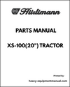 Hurlimann XS-100(20") Tractor Parts Manual - Pdf Download