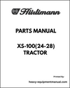 Hurlimann XS-100(24"-28") Tractor Parts Manual - Pdf Download